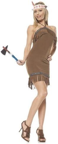Brown Fringe High Heel Adult Shoes, 8 in Saudi Arabia