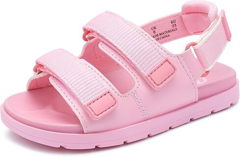 صنادل للفتيات من Shoeslocker بنعل سميك ومفتوح من الأمام أحذية صيفية للأطفال الصغار الصغار والبنات الكبيرة صندل للشاطئ in Kuwait