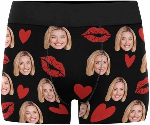 Custom Face Boxers for Men Boyfriend Husband, Personalized Boxers with Photo, Valentine's Day Gifts for Him in Saudi Arabia