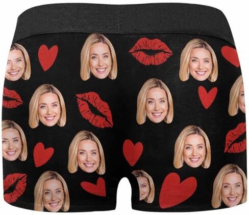 Custom Face Boxers for Men Boyfriend Husband, Personalized Boxers with Photo, Valentine's Day Gifts for Him in Saudi Arabia