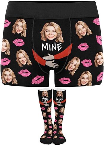 Custom Face Boxers for Men Boyfriend Husband, Personalized Boxers with Photo, Valentine's Day Gifts for Him in Saudi Arabia
