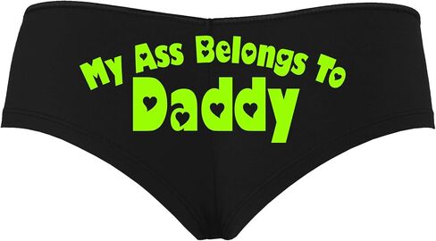 كلسون مطيع مؤخرتي تنتمي إلى أبي DDLG BabyGirl سراويل بويشورت سوداء in Saudi Arabia