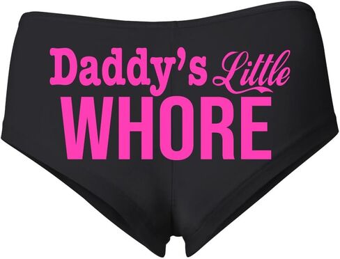 Wild Bobby Daddy's Little Whore Sexy Slutty Naughty Women's Cotton Spandex Booty Shorts in Saudi Arabia