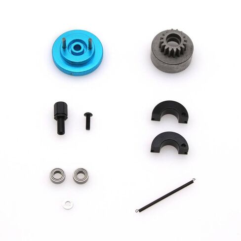 14T 16T-21T 2-Speed ​​RC Clutch Set مع Bell Springs دولاب الموازنة محامل عمود المحرك متوافق مع 1/8 1/10 مقياس RC Motor Cars (16T 21T Gear) in Kuwait