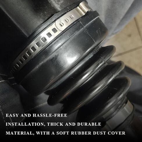 CV Joint Boot Kit, Flexible Silicone Constant Velocity Joint Boot with 2 Clamps & 3 Cable Ties, Universal Dustproof CV Axle Boots Repair Kit Fits Shaft Size 19mm-24mm in Saudi Arabia