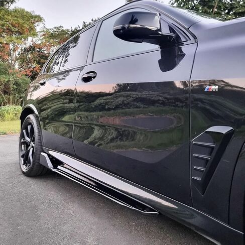 Side Skirts for 2019-2025 BMW G05 X5 M Sport, ABS Side Extension Bottom Line, Gloss Black in Saudi Arabia