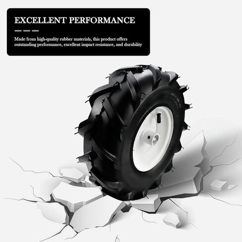 13x5.00-6" Tiller Tire and Wheel 3-1/8" Centered Hub with 1" Axle Size,13x5-6 Super Lug Tractor and Trencher Tire Replacement in Saudi Arabia