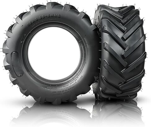 إطارات جزازة العشب 16x6.50-8 4PR 16x6.50x8 AG إطارات الجرارات الزراعية لجرارات الحديقة وجزازة الركوب، مجموعة من 2 in Kuwait