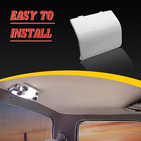غطاء أبيض لعدسة قبة السقف استبدال # D2LY13783E متوافق مع Ford F150 1980-1996 Bronco 1980-1996 غطاء خفيف لخريطة القبة العلوية in Saudi Arabia