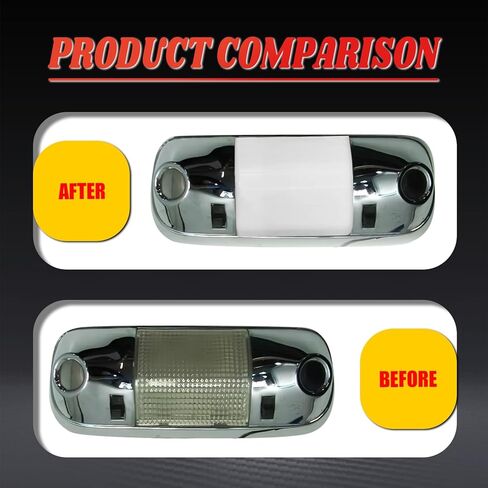 غطاء أبيض لعدسة قبة السقف استبدال # D2LY13783E متوافق مع Ford F150 1980-1996 Bronco 1980-1996 غطاء خفيف لخريطة القبة العلوية in Saudi Arabia