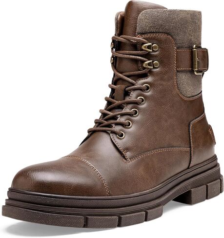 Jousen Men's Boots Mens Combat Boots Lace up Waterproof Motorcycle Boots for Men in Saudi Arabia