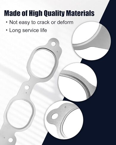 1 Pair Gen V Manifold H-eader Gaskets Fit for GM LT Based V8 Engines 5.3L 6.2L LT1 LT4 L8T L82 L83 L84 L86 L87 L8B 2014+ Replace 12657093 in Saudi Arabia