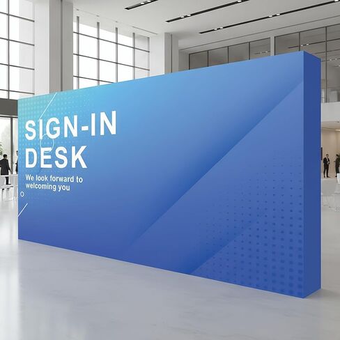 10x10/15/17 FT Portable Up Display Stand with Carrying Bag Tension Fabric Backdrop Booth Frame for Business Shopping Malls Campuses Weddings (03) in Kuwait