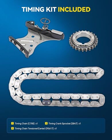 مجموعة سلسلة التوقيت PHILTOP متوافقة مع Buick Lucerne 2009-2011 3.9L، Terraza 2006 3.9L، Terraza 2007، OE# C-700 in Kuwait