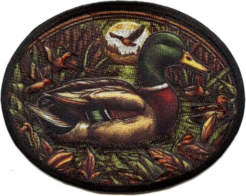 Mallard Duck Bird Patch Wetlands Animal Hunting Sublimated Embroidery in Saudi Arabia