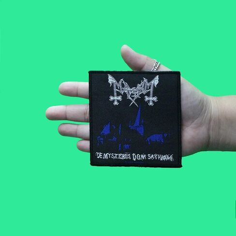 Mayhem De Mysteriis Patch Album Art Black Metal Band Music المنسوجة خياطة على زين in Saudi Arabia