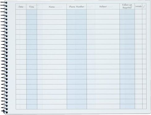 Adams Activity Log Book, Spiral Bound, 8.5 x 11 Inches, 100 Pages, White (S1185ABF) in Saudi Arabia