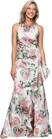 Alex Evenings Womens Long Sleeveless Printed Shimmer Mother of The Bride Dress in Saudi Arabia