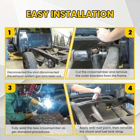 Rear Fuel Tank Support Crossmember Compatible with 2007-2014 Chevy Silverado 1500 & GMC Sierra 1500 Accessories. in Kuwait