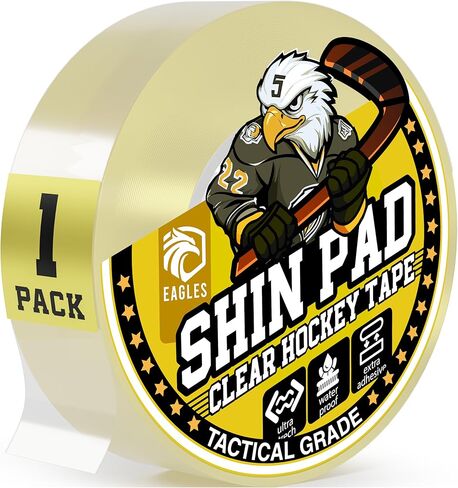 EAGLES Hockey Tape - Multipurpose Cloth Tape Roll for Ice & Roller Hockey Stick, Blade & Handle Protector - Strong Over Grip for Lacrosse Baseball Bat - Sports Gifts, Accessories, Equipment, Gear in Kuwait