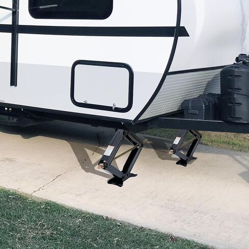 Heavy-Duty RV Stabilizer Scissor Jacks 2-Pack, 7500 LBS Capacity Each, Adjustable 4" to 24" Lift with Crank Handle for Travel Trailers, RVs & Campers in Saudi Arabia