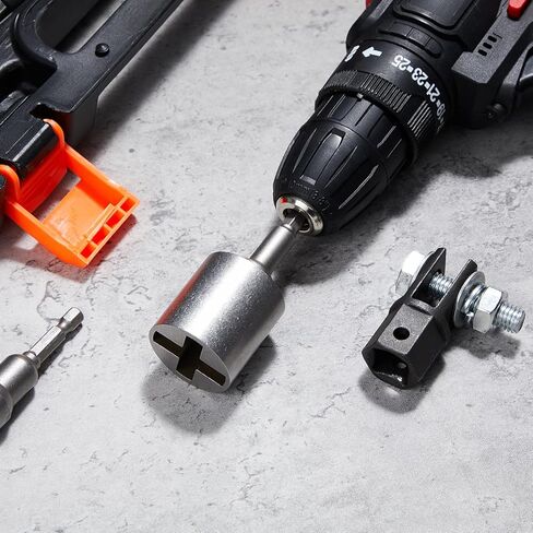3 Pcs Scissor Jack Adapters Tool Heavy-Duty Universal Jack Socket Adapter for Hand Drill Scissor Car Jacks with a 1/2 in Socket Adapter Bit for 1/2 in Impact Wrench or 13/16 in Lug Wrench in Saudi Arabia