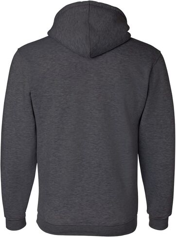 سترة بغطاء للرأس من Bayside Apparel (BA960) بلون فحمي، مقاس 4XL in Kuwait