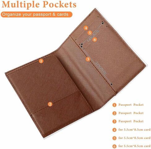 Fashion PU Card Case, Cute Passport Holder Cover, Waterproof Travel Wallet Cover For Women And Men Game Sports Basketball Print in Saudi Arabia