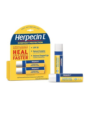 Herpecin-L Lip Protectant/cold Sore & Sunscreen Lip Balm Twin Pack in Kuwait