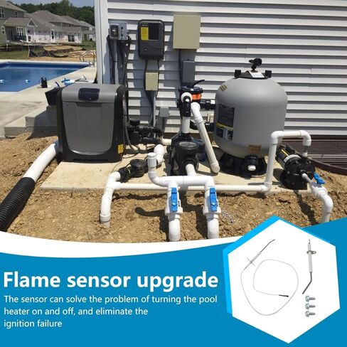 IDXLFLS1930 Flame Sensor Replacement, Pool Heater Ignitor Fits for Hayward Universal H-Series Low Nox Induced Draft Heater Models H150FDN, H150FDP, H200FDN, H200FDP, H250FDN in Saudi Arabia