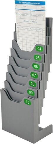 Time Card Holder Attendance Payroll Record Retractable Timesheet Rack for Office Factory Use with Space Saving Designing Factory Time Card Rack in Saudi Arabia