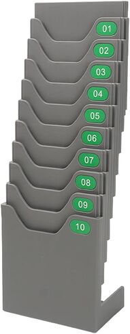 Time Card Holder Attendance Payroll Record Retractable Timesheet Rack for Office Factory Use with Space Saving Designing Factory Time Card Rack in Saudi Arabia