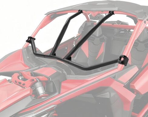 شريط التطفل الأمامي متوافق مع 2017-2024 Maverick X3 & X3 Max مسحوق فولاذي مطلي باللون الأسود 3 قطع in Saudi Arabia