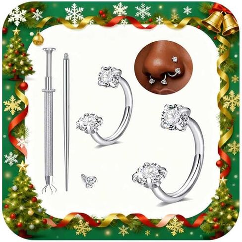 MODRSA Piercing Ball Grabber Tool Piercing Assistant Tool Piercing Jewelry Septum Ball Screw Tools for Changing Jewelry Piercings Screw on Removal Tools Labret Lip Earring Balls Replacement Holder in Saudi Arabia