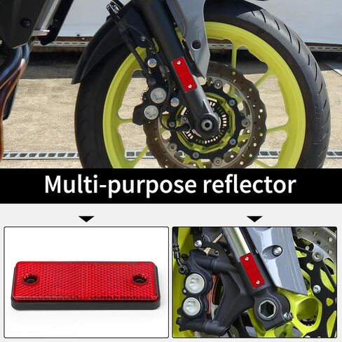 10 Pack Red Screw on Rectangular Reflectors for Mailbox, Motobikes, Trailers, Trucks, Boats, Suv's, RV's in Saudi Arabia
