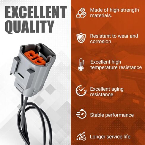 Fuel Shut Off Solenoid Connector Plug – Fits Kubota D905/D1005/V1305/V1505 – Connector Harness Replacement – Replaces 17208-60016, 17208-60015, 17208-60017, 17208-60010 in Saudi Arabia