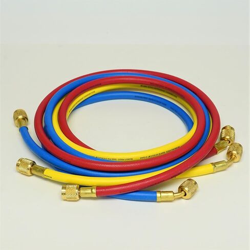 Mastercool 93561 مشعب شحن ثلاثي الاتجاهات مع خراطيم RYB قياسية مقاس 60 بوصة لـ R600a وR290 وR134a in Kuwait