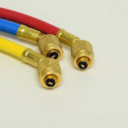 Mastercool 93561 مشعب شحن ثلاثي الاتجاهات مع خراطيم RYB قياسية مقاس 60 بوصة لـ R600a وR290 وR134a in Kuwait