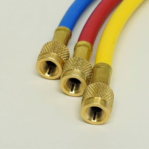 Mastercool 93561 مشعب شحن ثلاثي الاتجاهات مع خراطيم RYB قياسية مقاس 60 بوصة لـ R600a وR290 وR134a in Kuwait