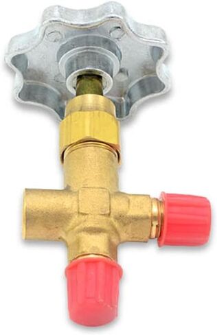 Appli Parts APMG-1B Single Manifold Valve for Refrigeration and Air Conditioning 1/4 in SAE connections Hi or Low pressure Gauge and hose purchase separately in Saudi Arabia