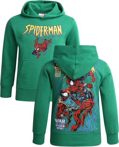 سويت شيرت Marvel Boys Super Hero - Spider-Man، Thor، Hulk، Iron Man Graphic Pullover Hoodie (8-16) in Kuwait