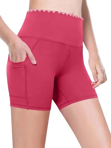 Kislio Girls Athletic Shorts Kids Workout High Waisted Biker Shorts with Pockets Yoga Dance Shorts Teen Summer Clothes in Kuwait