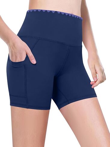 Kislio Girls Athletic Shorts Kids Workout High Waisted Biker Shorts with Pockets Yoga Dance Shorts Teen Summer Clothes in Kuwait