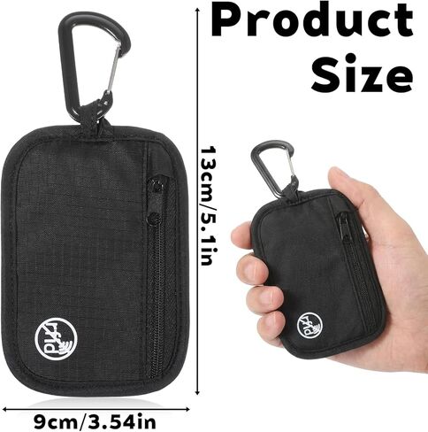 RFID Blocking Clip Stash Pouch Minimalist Hidden Stash RFID Wallet Pickpocket-Proof Organizer Case Lightweight Zipper Organizer Pouch Bag for Cards Boarding Pass ID Money in Saudi Arabia