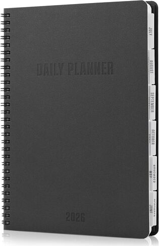 Durable 2026 Daily Planner - 7" x 10" Daily Planner with Weekly & Monthly Spreads for Easy Planning - Perfect Calendar Book for Women or Men To Organize All Appointments, Tasks and Boost Productivity in Saudi Arabia