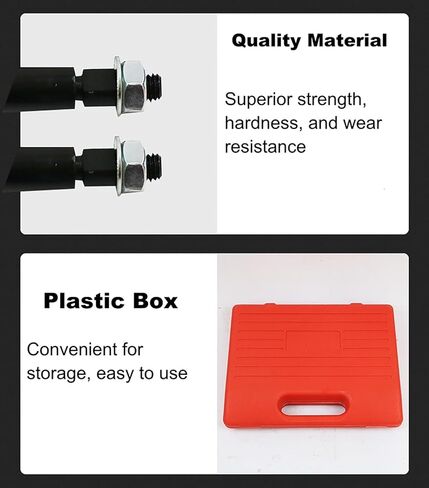 مجموعة أدوات سحب عجلة القيادة، مجموعة أدوات إزالة ضاغط لوحة القفل من الفولاذ الكربوني، مجموعة أدوات إزالة عجلة قيادة السيارة لمعظم المركبات، مسافة قابلة للتعديل من 1.5 إلى 3.3 بوصة in Kuwait