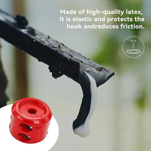 Car Rubber Winch Stopper for ATV UTV Truck, Cable Saver Hook Stopper Line for Synthetic Rope, Bump Shock Saver Dampener with Stainless Steel Screw and Nut (Red) in Saudi Arabia
