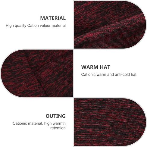 Yardwe Outdoor Riding Velour Hat Women’s Warm Cation Fleece Beanie Cold Weather Anti-Cold Headwear One Size Light Brown for Cycling and Outdoor Activities in Saudi Arabia