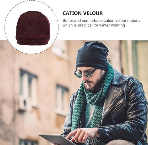 Yardwe Outdoor Riding Velour Hat Women’s Warm Cation Fleece Beanie Cold Weather Anti-Cold Headwear One Size Light Brown for Cycling and Outdoor Activities in Saudi Arabia