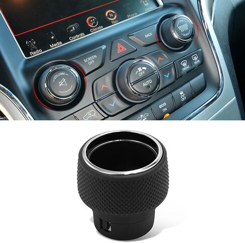 TTCR-II Compatible with 2014-2021 Jeep Grand Cherokee Volume Tune Knob Replacement, 1 PC for Grand Cherokee WK2 Volume Browse Knob 2014 2015 2016 2017 2018 2019 2020 2021 (05091840AF-D) in Saudi Arabia